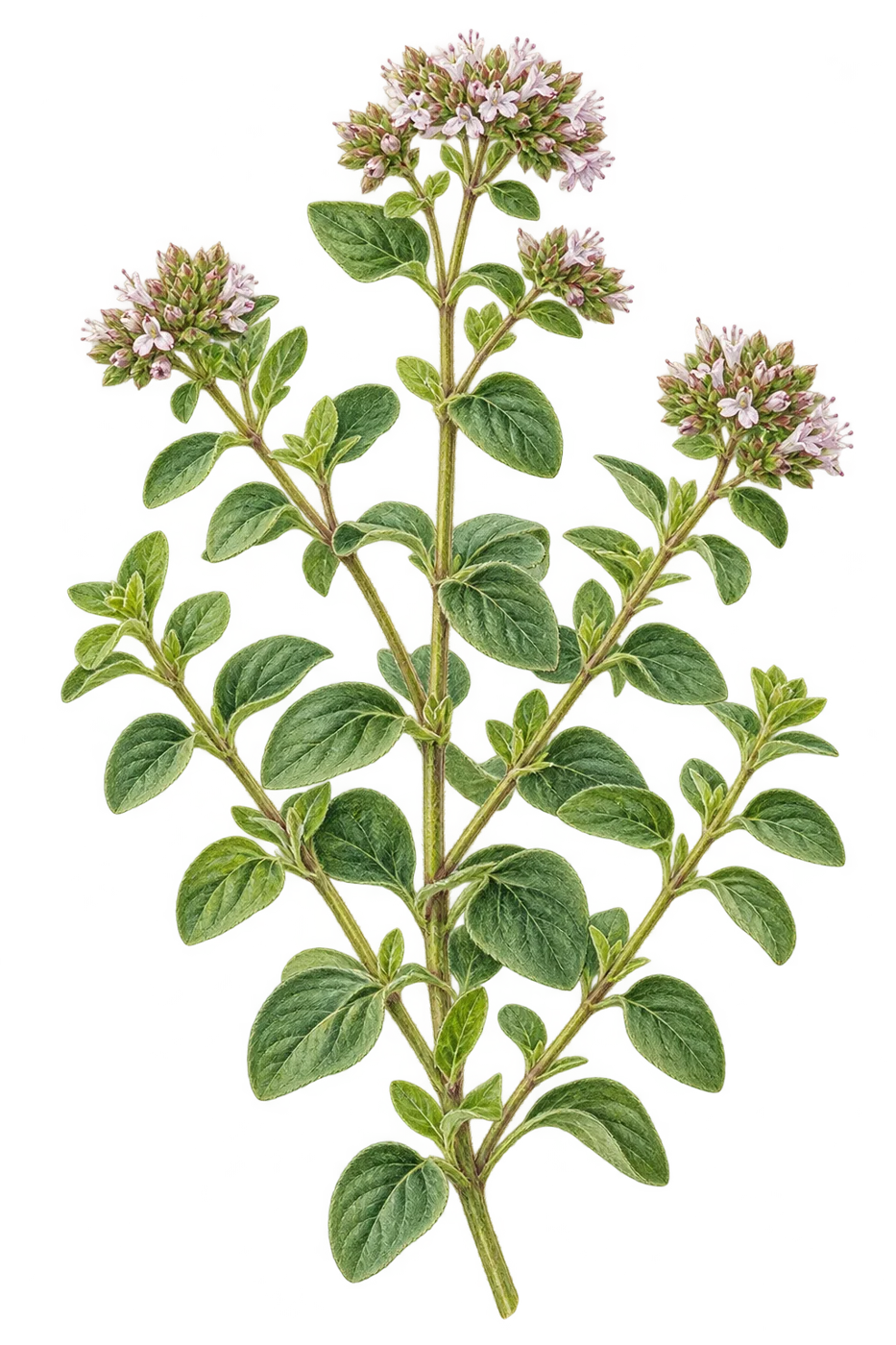 Botanical illustration of oregano