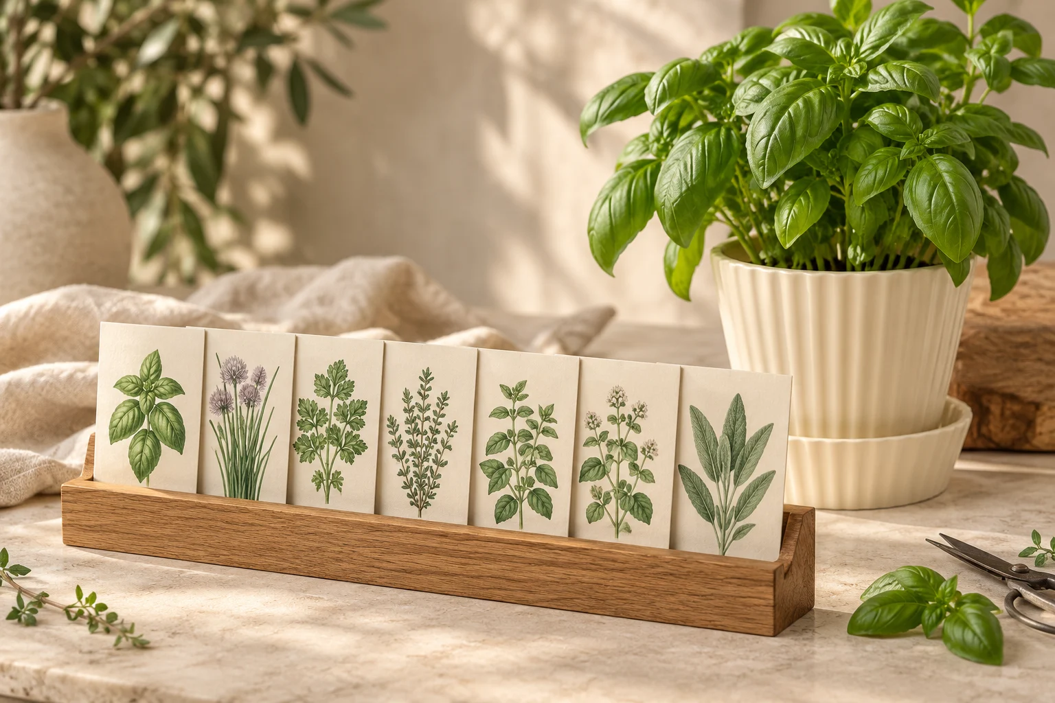 The Culinary Herb Collection illustrative arrangement